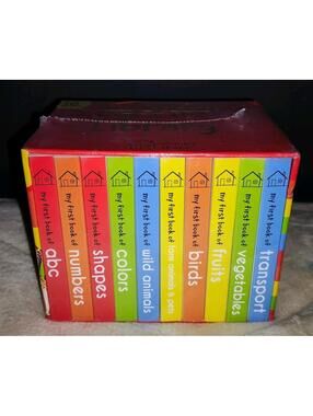 My first English- French  learning library wonder House 10 books for kids new